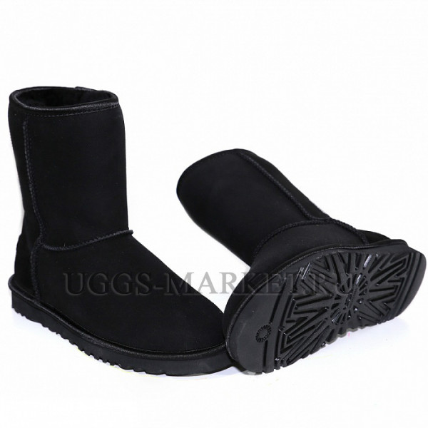 Ugg Classic Short Crystal Bow Black
