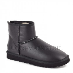 Ugg Mens Mini One Zip Metallic Black