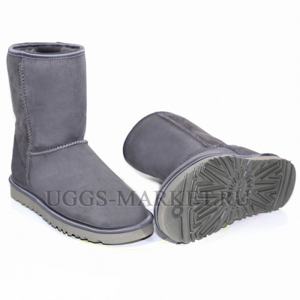 Ugg Classic Short Crystal Bow Grey