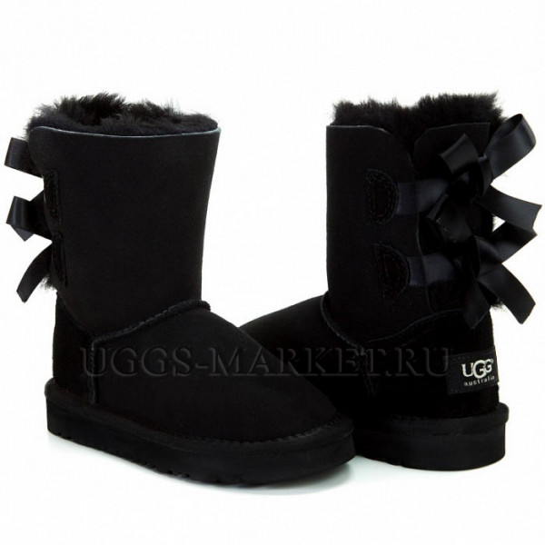 Ugg Kids Bailey Bow Black