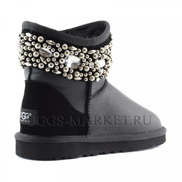 Ugg & Jimmy Choo Multicrystal Metallic Black