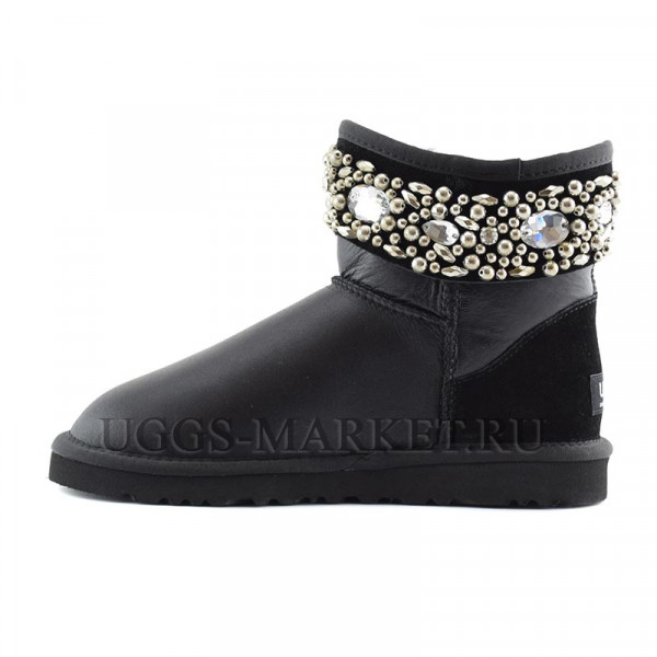 Ugg & Jimmy Choo Multicrystal Metallic Black