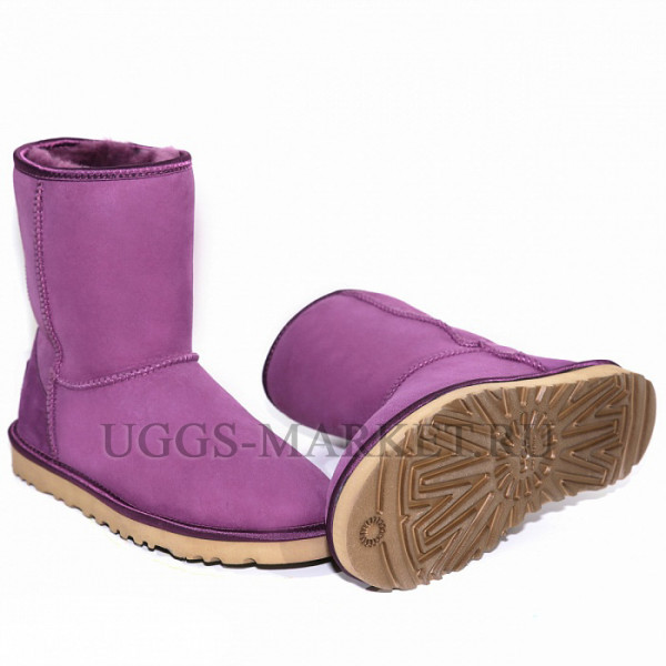 Ugg Classic Short Crystal Bow Purple