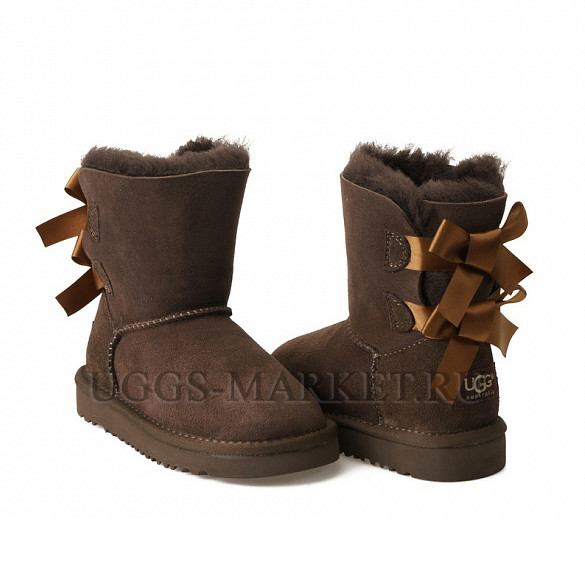 Ugg Kids Bailey Bow Chocolate