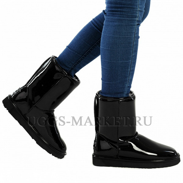 Ugg & Jimmy Choo Classic Patent II Black