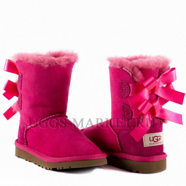 Ugg Kids Bailey Bow Dusty Rose