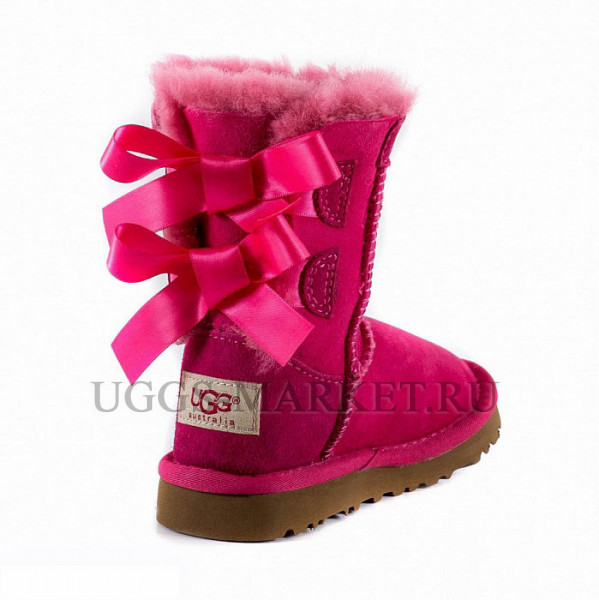 Ugg Kids Bailey Bow Dusty Rose