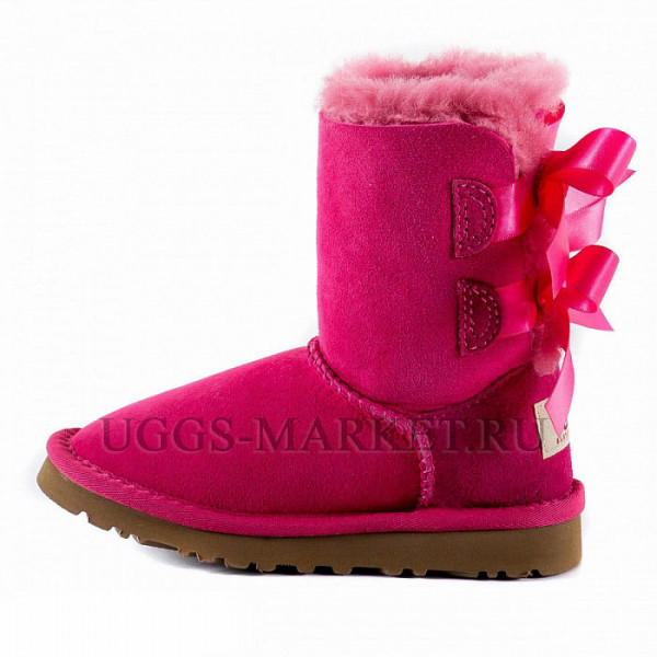 Ugg Kids Bailey Bow Dusty Rose