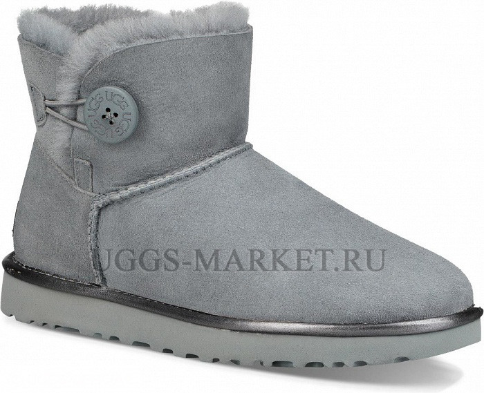 Ugg Bailey Button Mini II Metallic Geyser
