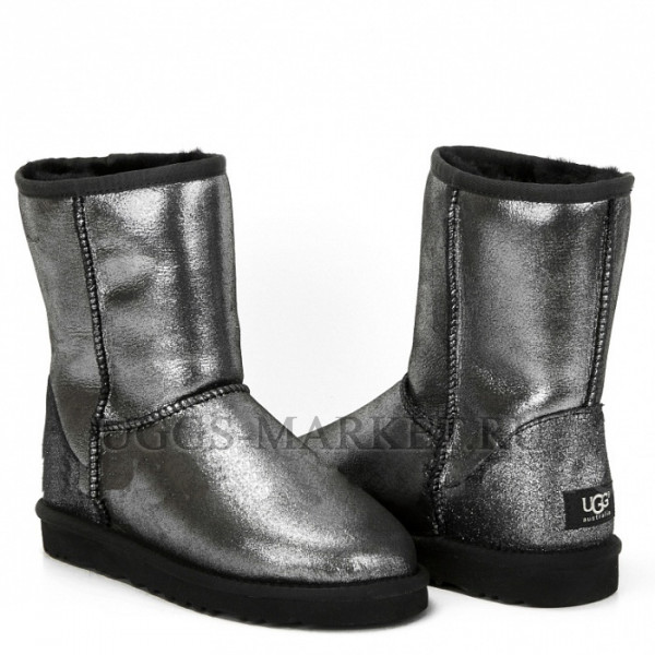 Ugg Classic Short Glitter Black