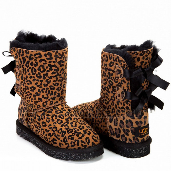 Ugg Kids Bailey Bow Leopard