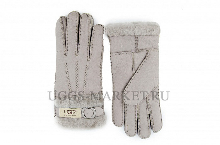 Перчатки Ugg Fashion Belt Glove Light Grey