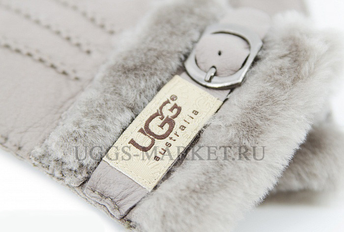 Перчатки Ugg Fashion Belt Glove Light Grey