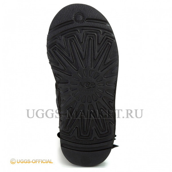 Ugg Kids Bailey Bow Metallic Black