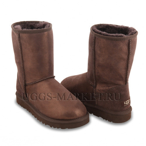 Ugg Classic Short Glitter Chocolate