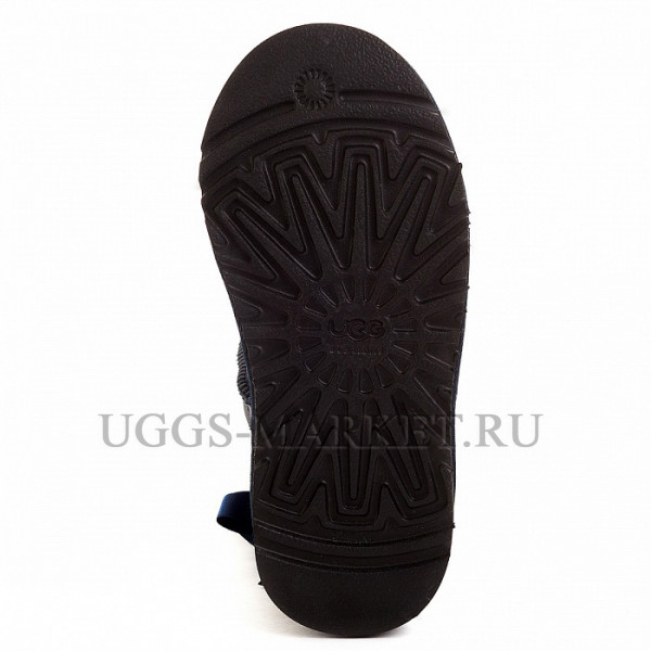 Ugg Kids Bailey Bow Metallic Navy