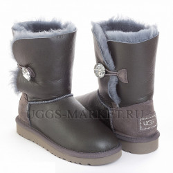 Ugg Bailey Button Bling Metallic Grey