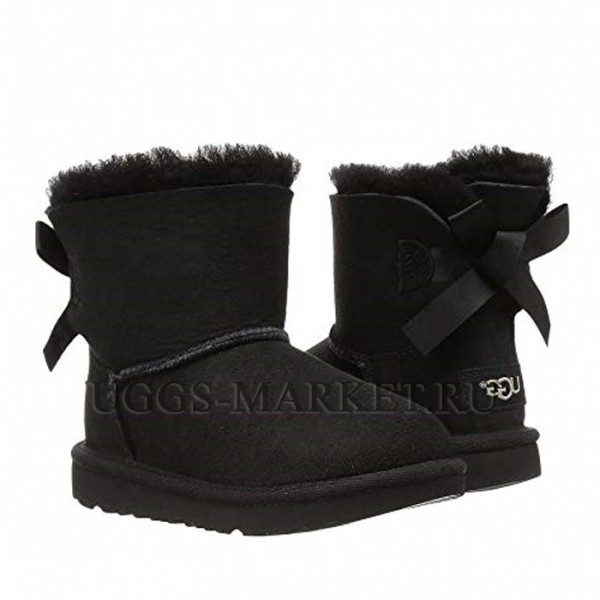 Ugg Kids Bailey Bow Mini Black