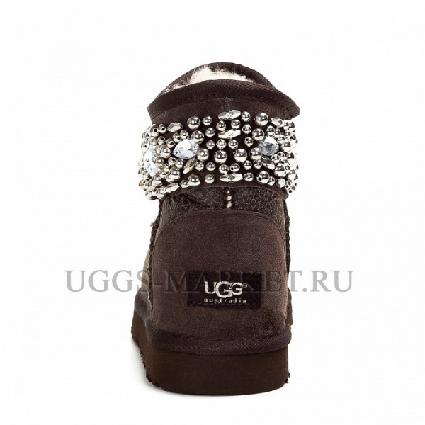 Ugg & Jimmy Choo Crystals Bomber Chocolate