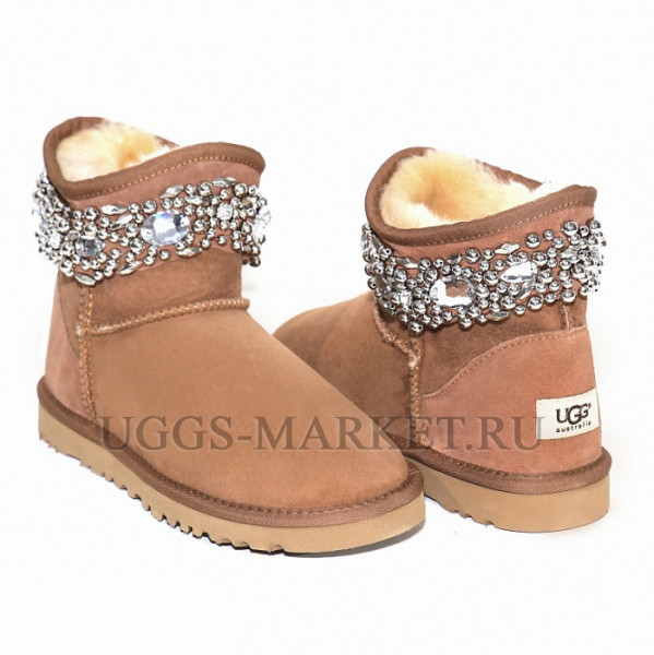 Ugg & Jimmy Choo Crystals Chestnut