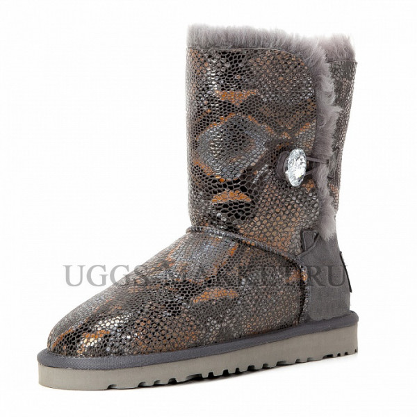 Ugg Bailey Button Bling Snake Grey