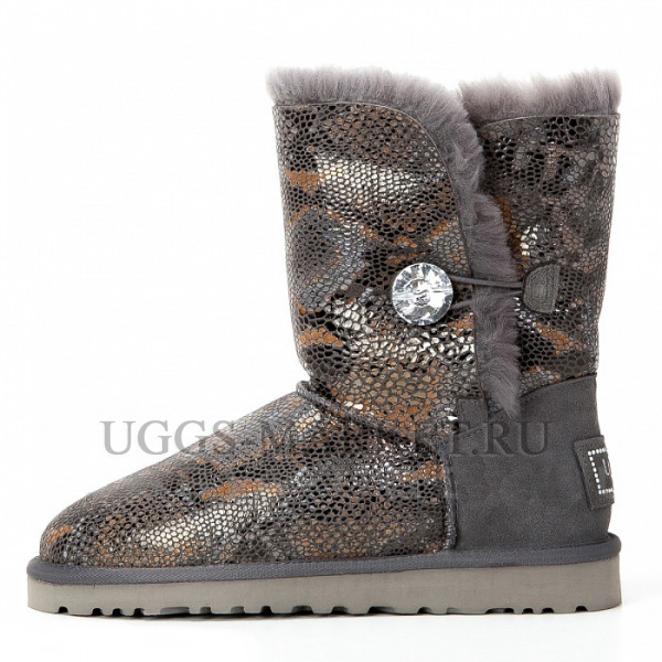 Ugg Bailey Button Bling Snake Grey