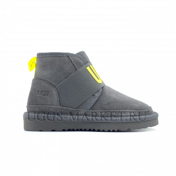 UGG Kids Neumel II Graphic Logo Boot Grey