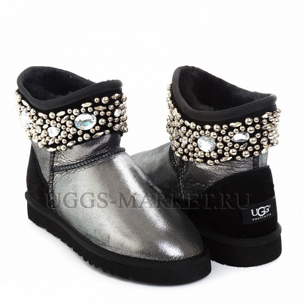 Ugg & Jimmy Choo Crystals Glitter Black