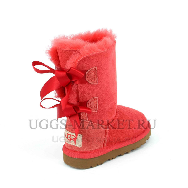 Ugg Kids Bailey Bow Navy Red