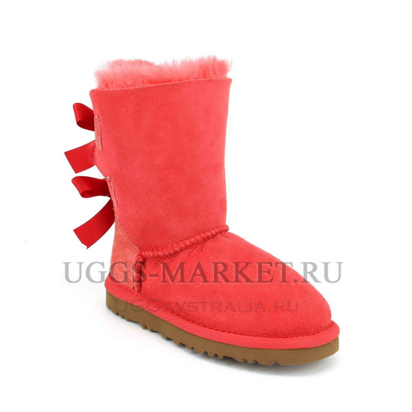 Ugg Kids Bailey Bow Navy Red