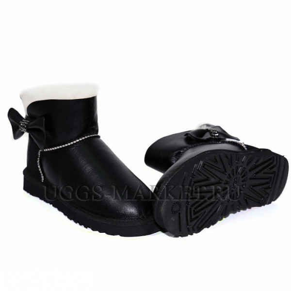Ugg Mini Bailey Bow Crystal Black