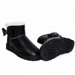 Ugg Mini Bailey Bow Crystal Black