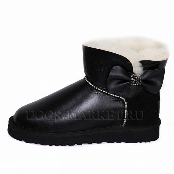 Ugg Mini Bailey Bow Crystal Black