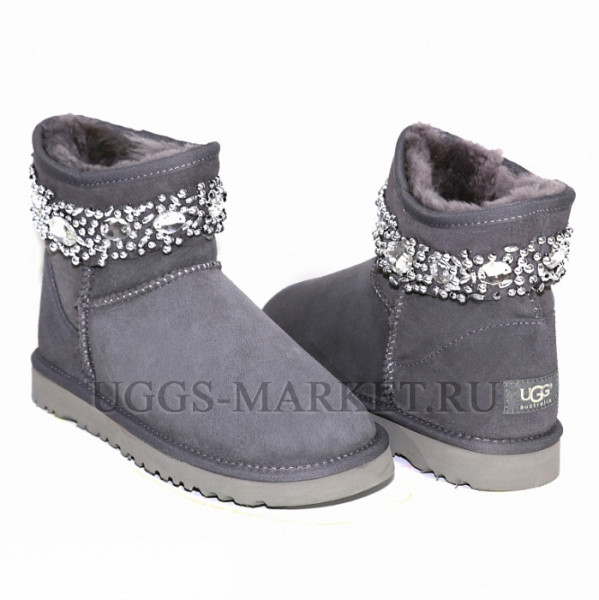 Ugg & Jimmy Choo Crystals Grey