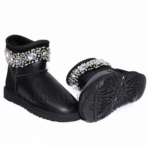 Ugg & Jimmy Choo Crystals Metallic Black