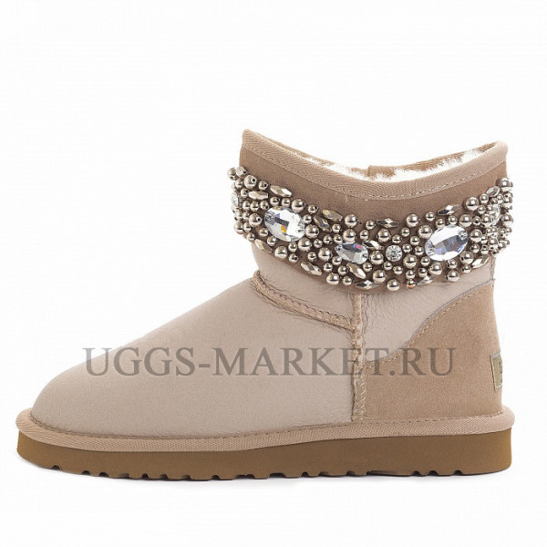 Ugg & Jimmy Choo Crystals Metallic Sand
