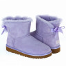 Ugg Mini Bailey Bow II Metallic Lavender Fog