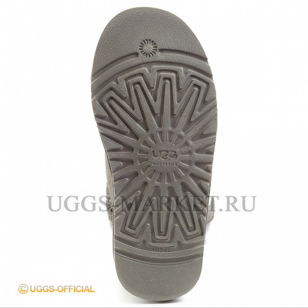 Ugg Kids Bailey Button Bling Glitter Grey
