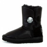 Ugg Kids Bailey Button Bling Metallic Black