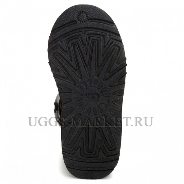 Ugg Kids Bailey Button Bling Metallic Black