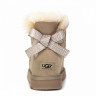 Ugg Mini Bailey Bow Pattern Sand