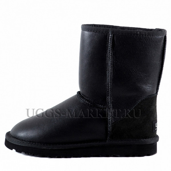 Ugg Classic Short Metallic Black