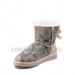 Ugg Mini Bailey Bow Snake Light Sand