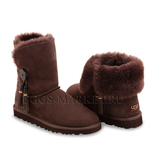 Ugg Bailey Button Charms Chocolate