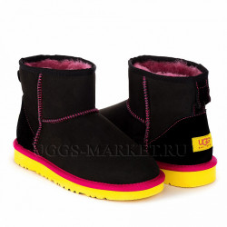 Ugg Classic Mini Black-Yellow