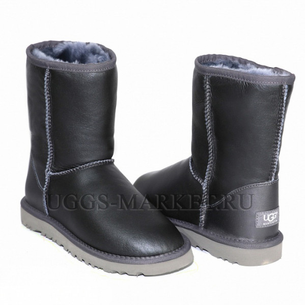 Ugg Classic Short Metallic Grey
