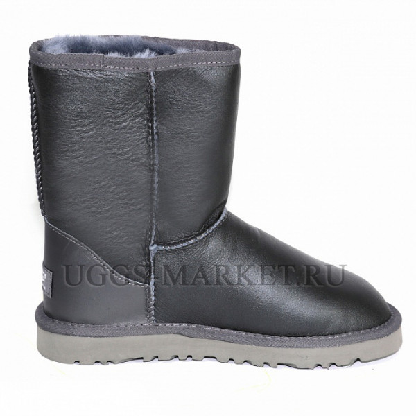 Ugg Classic Short Metallic Grey