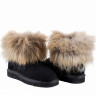 Ugg Fox Fur Mini Black