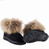 Ugg Fox Fur Mini Black