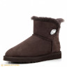 Ugg Bailey Button Mini Bling Chocolate